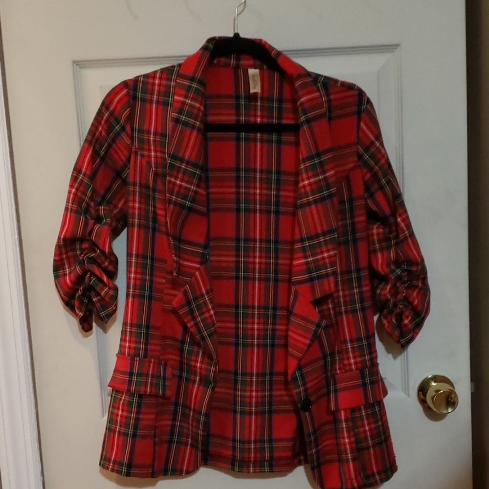 Modcloth plaid blazer